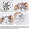 AreaDeco; 12Pcs Christmas Hanging Snowflake Decorations, 3D Silver Snowflake Ornaments for Winter Wonderland Decorations Frozen Birthday Party Supplies, Snowflakes for Christmas Decorations Indoor Home Decor; Category:Ceiling Decorations; Image:6